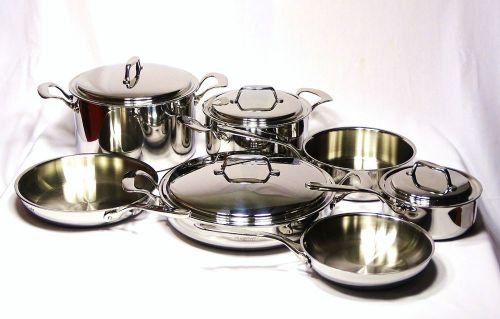 Vita craft 5-ply clad stainless cookware set ultimate chef&#039;s set made in usa! for sale