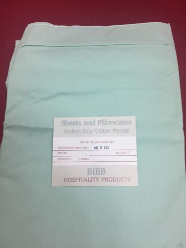 NEW LOT OF 6 BIBB HOSPITALITY No Iron Poly/Cotton Percale Bed Sheets 66x115