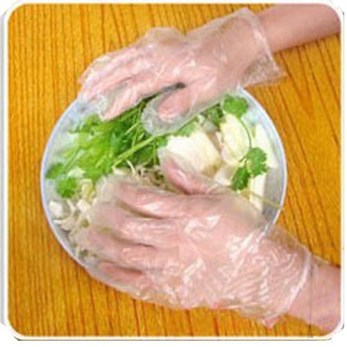 ONSALE 100x Safe Polythene Disposable Gloves Clean Car Catering Food Hygiene J