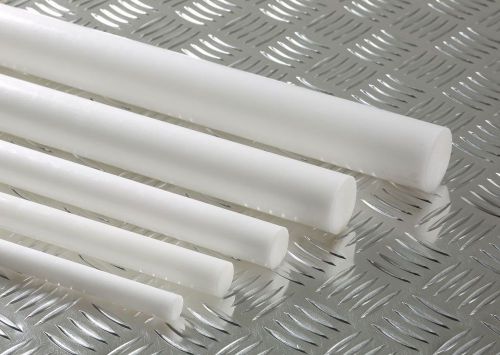 Delrin - acetal plastic rod 1/2&#034; od x 24&#034; l - natural lot of 30 p free shipping for sale