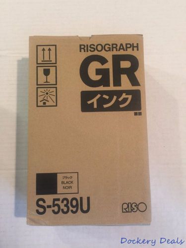 2 Pack New Genuine Risograph GR 539 Riso Black Ink
