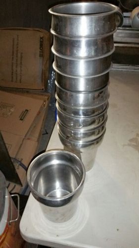 Stainless SS Soup Buffet Warmer Insert Round 9 x 7 inch