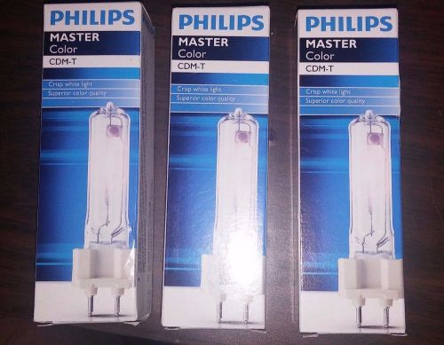 3 Philips MasterColor CDM-T T6 G12 CDM35/T6/830 35 watt Metal Halide Lamp 223289