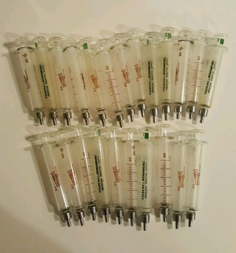 LOT of 5cc mL leur tip vintage glass syringe