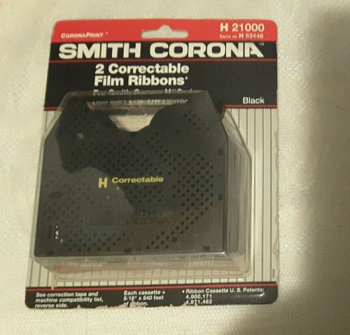 Smith Corona H21000 Correctable Film Ribbons Black for H Series Pack Of 2