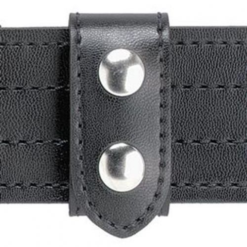Safariland 655-2b belt keeper heavy duty 2 brass snap plain black for sale