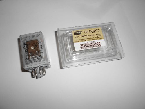 Dayton 5x827n dpdt relay 120v coil, 16a contacts octal socket  8-pin new for sale