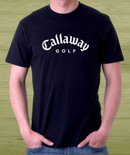 New !!! Callaway Golf Sport Design Logo Men&#039;s Black T Shirt Size S to 3XL