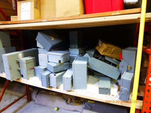 Lot of apx 40 Electrical Boxes indoor outdoor many are new LOcal Pickup only