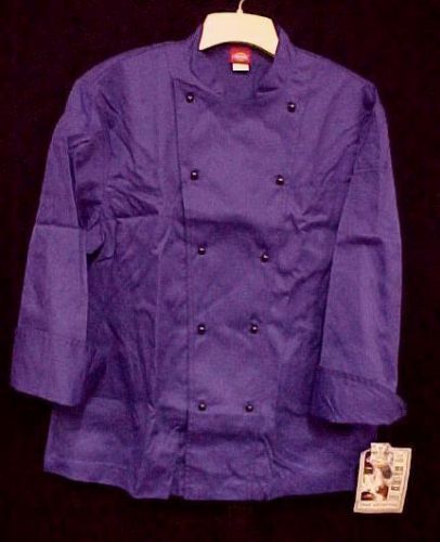 Dickies cw070302ca restaurant executive chef uniform jacket coat purple 44 new for sale