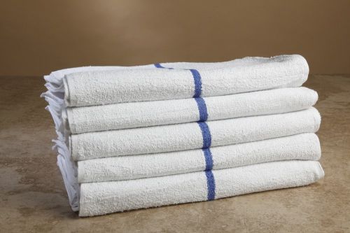 60 new stripe bar mop mops restaurant kitchen cleaning towel blue shop towel for sale