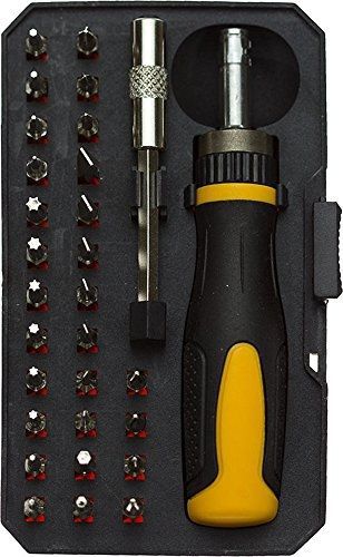 Se 7529sd30 precision screwdriver set with ratchet handle, 30-piece for sale