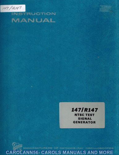 TEKTRONIX Manual 147 R147 NTSC TEST SIGNAL GENERATOR