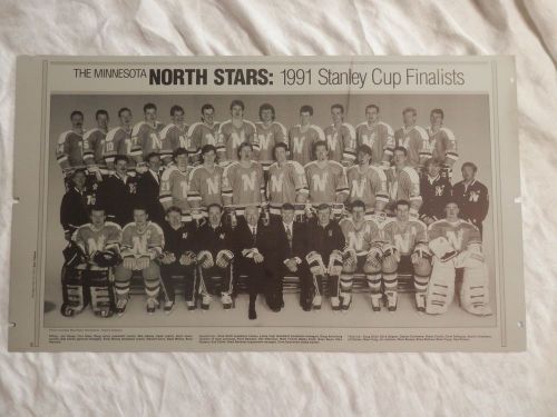 1991 Minnesota North Stars stanley cup star tribune newspaper printing plate