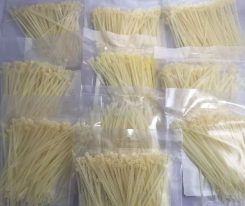 2000 pcs 4&#034; inch mil-spec network cable cord wire tie zip strap 18 lbs -20pc 100 for sale