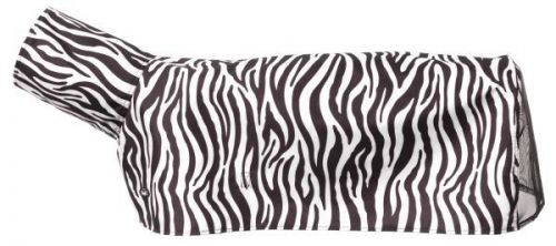 Tough-1 600d waterproof poly sheep blanket w- mesh - zebra black-white - x-small for sale