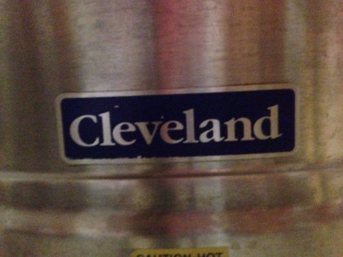 Cleveland 60 gal tilting steam kettle nat gas 2&#034; drain valve beer soup stock nsf for sale