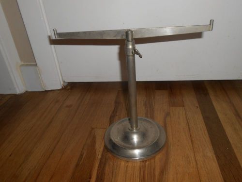 Vintage Store Counter Sign Display Stand Advertising WEIGHTED Holder Pharmacy