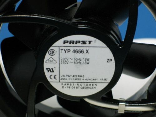 Papst TYP 4656 X AC Fan  Metal frame Tubeaxial, 119 x 38 x 119mm  230Vac 106cfm