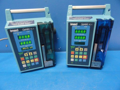 2 x Imed Alaris  Gemini PC-1 Volumetric Infusion Pump / Controller (9167)