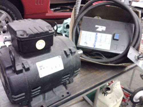 Ingersoll rand 5hp 3 phase electric motor frame 182t rpm 3520 and starter for sale