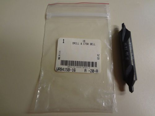 #16 bell combined drill &amp; countersink,hs black oxide-new-trw usa, sold by each for sale