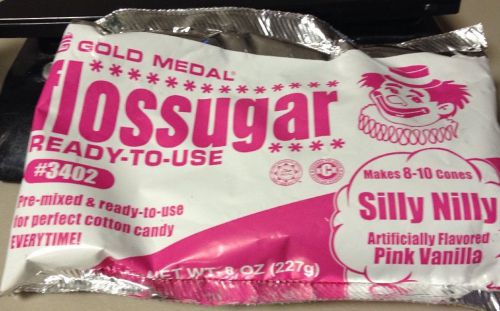 Floss Sugar Pink Vanilla 8 ounce Gold Medal Cotton Candy Concessions Sugars