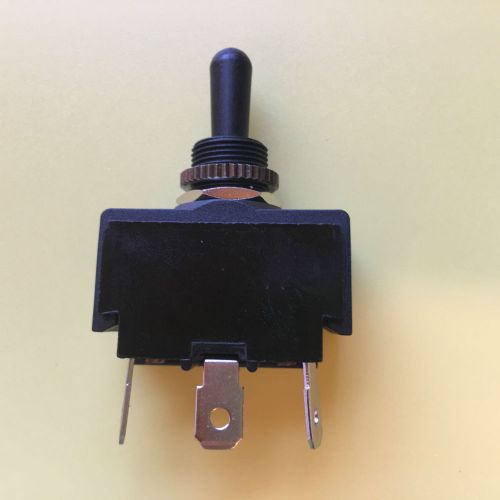 TOGGLE SWITCH  SPDT ON - OFF - (ON) MOMENTARY 12mm W/ STD SPADE TERMINALS