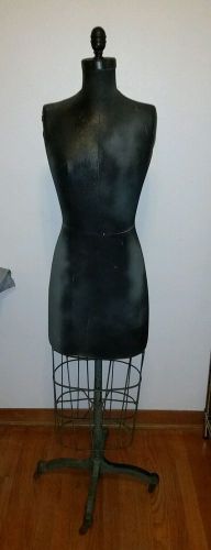 Dress form cage bottom cast iron base superior model brooklyn ny vintage for sale