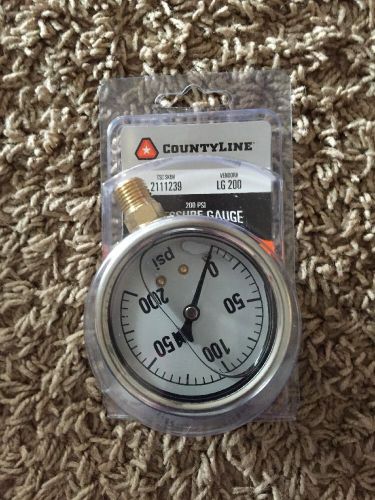 Countryline 100 PSI Liquid Filled Pressure Gauge 2111166 NEW
