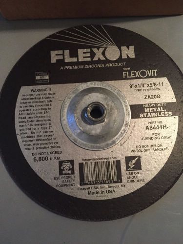 Flexovit Grinding Wheel  Heavy Duty ZA20Q   9&#034;x1/4&#034;x5/8-11 (10 disc)