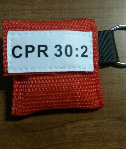 CPR Keychain Mask - red