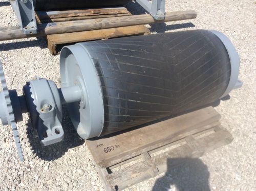 36&#034; head roller - 36 inch conveyor drive roller - rubber lagged - for sale