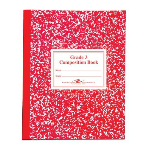 Roaring Spring Paper Products Composition Book Grade 3 Ruled 50 Sheets 9-3/4 ...