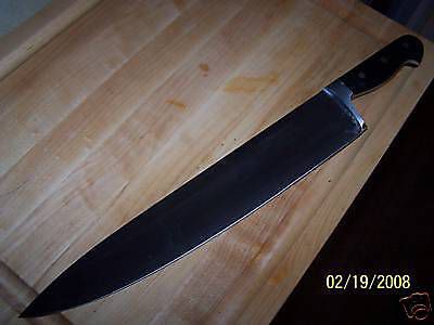 Fiskars heavy cook&#039;s knife with 14&#034; blade, 18-1/2&#034; overall length, new for sale