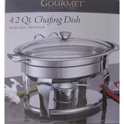 Oval Chafing Dish 4.2 Qt Tramontina Gourmet Collection - Stainless Steel