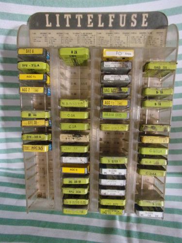 Vintage Littelfuse Wall Rack - with Fuses
