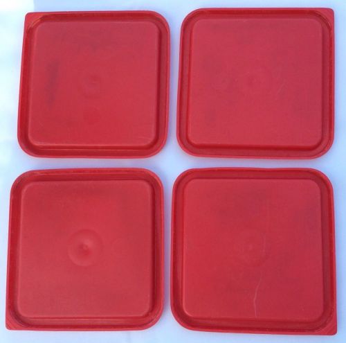 X4 Cambro SFC6451 Lid for 6 &amp; 8 qt Camsquares (Set of Four)
