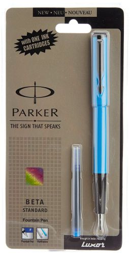 Parker beta standard fountain pen - blue body, blue ink for sale
