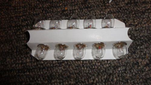Box of 10 eiko pr4 2.3v 0.27a miniature sc flanged indicator light bulbs lamps for sale