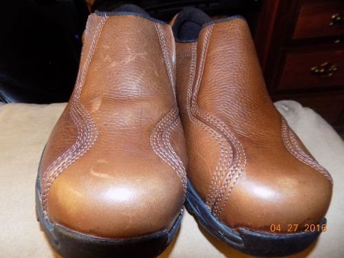 Nautilus work shoes, men&#039;s, brown, steel toe safety footwear 9.5 for sale