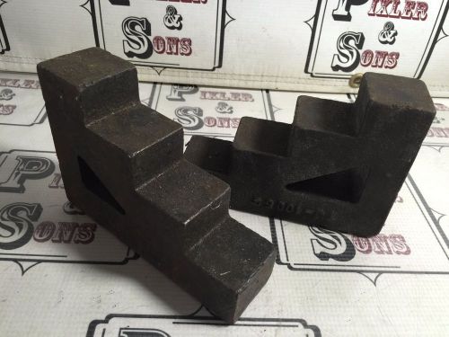 Pair of heavy duty hold down step blocks 1-3/4&#034; x 6&#034; x 4-1/4&#034; for sale
