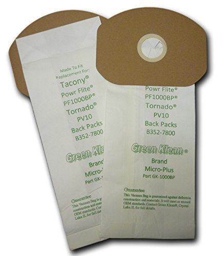 Green Klean GK-1000BP Replacement Vacuum Bags Pack of 100