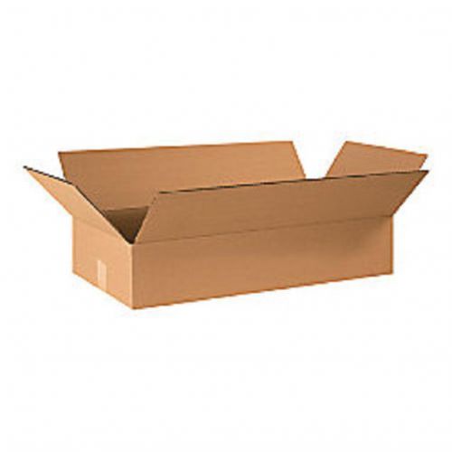 Corrugated cardboard flat shipping storage boxes 24&#034; x 12&#034; x 4&#034; (bundle of 25) for sale