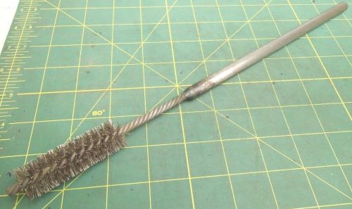TUBE WIRE BRUSH 3/4&#034; DIA WIRE 3/8&#034; SHANK 13&#034; OVERALL LENGTH (QTY 1) #57096