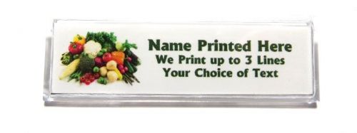 Vegetables Custom Name Tag Badge ID Pin Magnet for Restaurant Market Health Food
