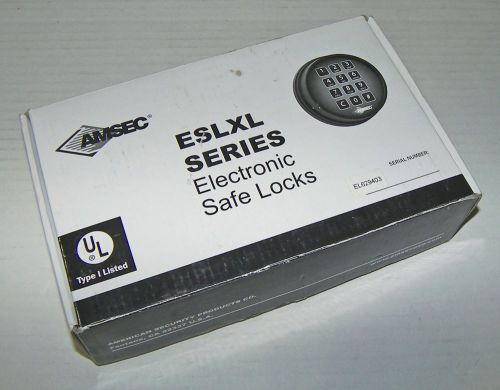 AMSEC ESL10XL Digital Electronic Safe Lock!Black/Brushed Aluminum,Factory Reset