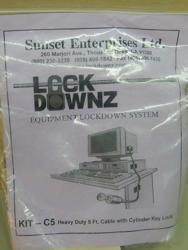 Sunset enterprizes ltd. lock downz c5 equipment lock down system for sale
