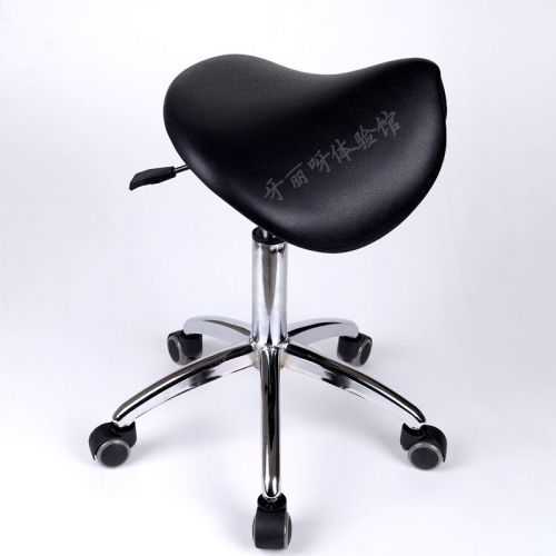 Medical Dental Dentist&#039;s Mobile Chair Doctor&#039;s Stools Saddle Style PU Leather