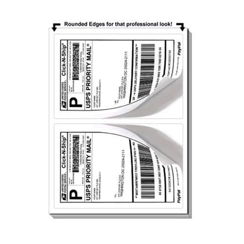 1000 self adhesive mailing shipping labels 8.5x5 stick for sale